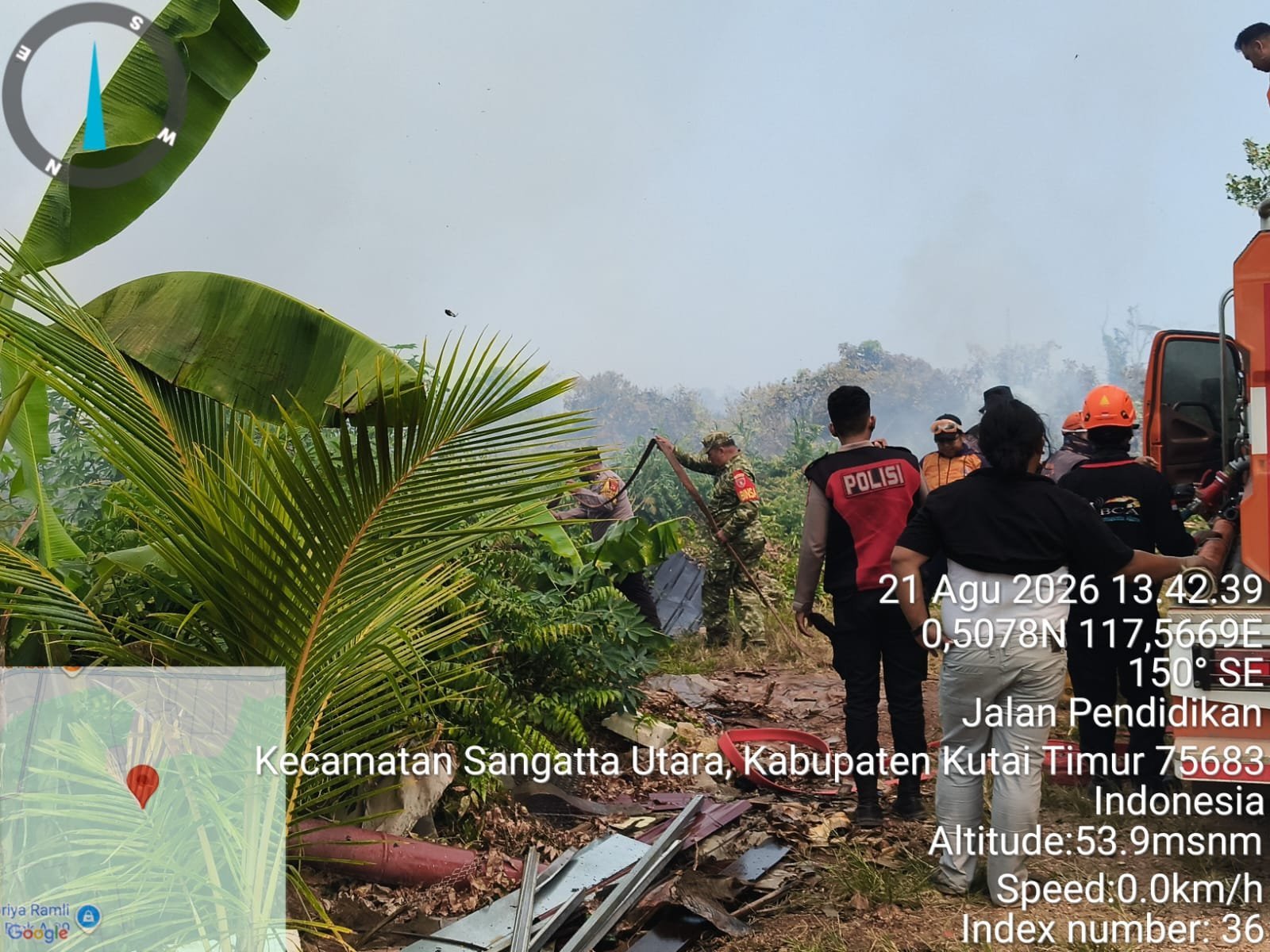 41 Petugas Padamkan Karhutla di Sangatta Utara, Lahan Diperkirakan 3 Hektare