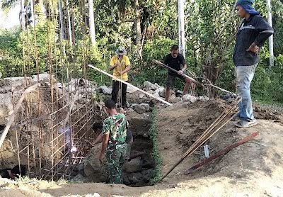 Tahap Krusial: Pembesian Tepi Jauh Jembatan Serasah Disusun Menjelang Pengecoran