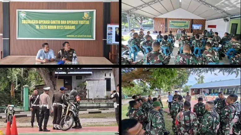 Gotong Royong di Merauke: Taman Mandala Dirapikan Personel TNI-Polri dan Mahasiswa
