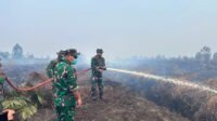 Aksi Terpadu Padamkan Karhutla di Ketapang, Dandim 1203/Ketapang Turun Langsung