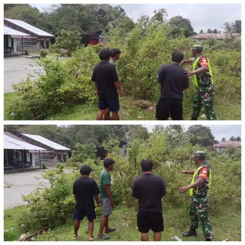 Imbauan Babinsa Koramil 01/SM: Pemuda Diminta Tanggap Cegah Kebakaran di Geudong