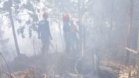 Landasan Ulin Dilanda Karhutla 10 Hektare, 13 Personel Kodim 1006/Banjar Turun