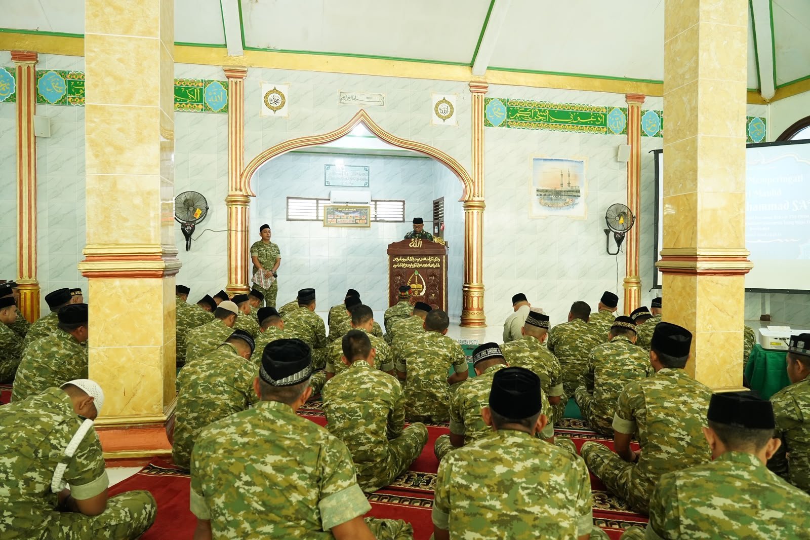 Korem 012/Teuku Umar Rayakan Maulid Nabi 1448 H: Dorong Prajurit dan PNS Tingkatkan Iman