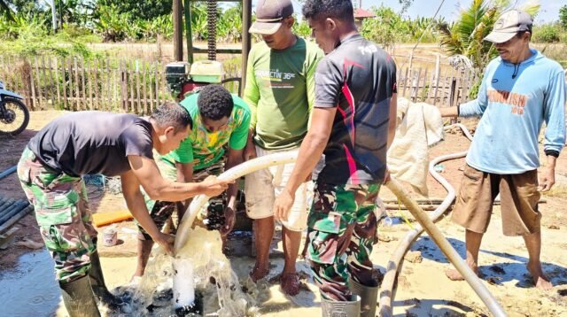 Sumur Bor di Kampung Marga Mulya Rampung, Warga Tak Perlu Lagi Ambil Air dari Waduk