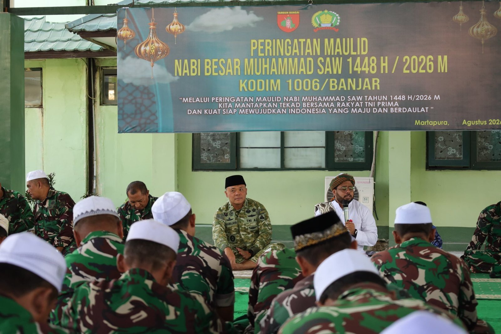 Kodim 1006/Banjar Rayakan Maulid Nabi dengan Tausiyah dan Doa Bersama