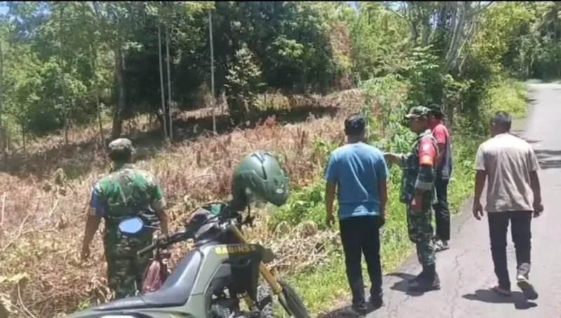 Patroli Babinsa di Sabang: Imbauan Larang Bakar Lahan dan Peringatan Bahaya Puntung Rokok