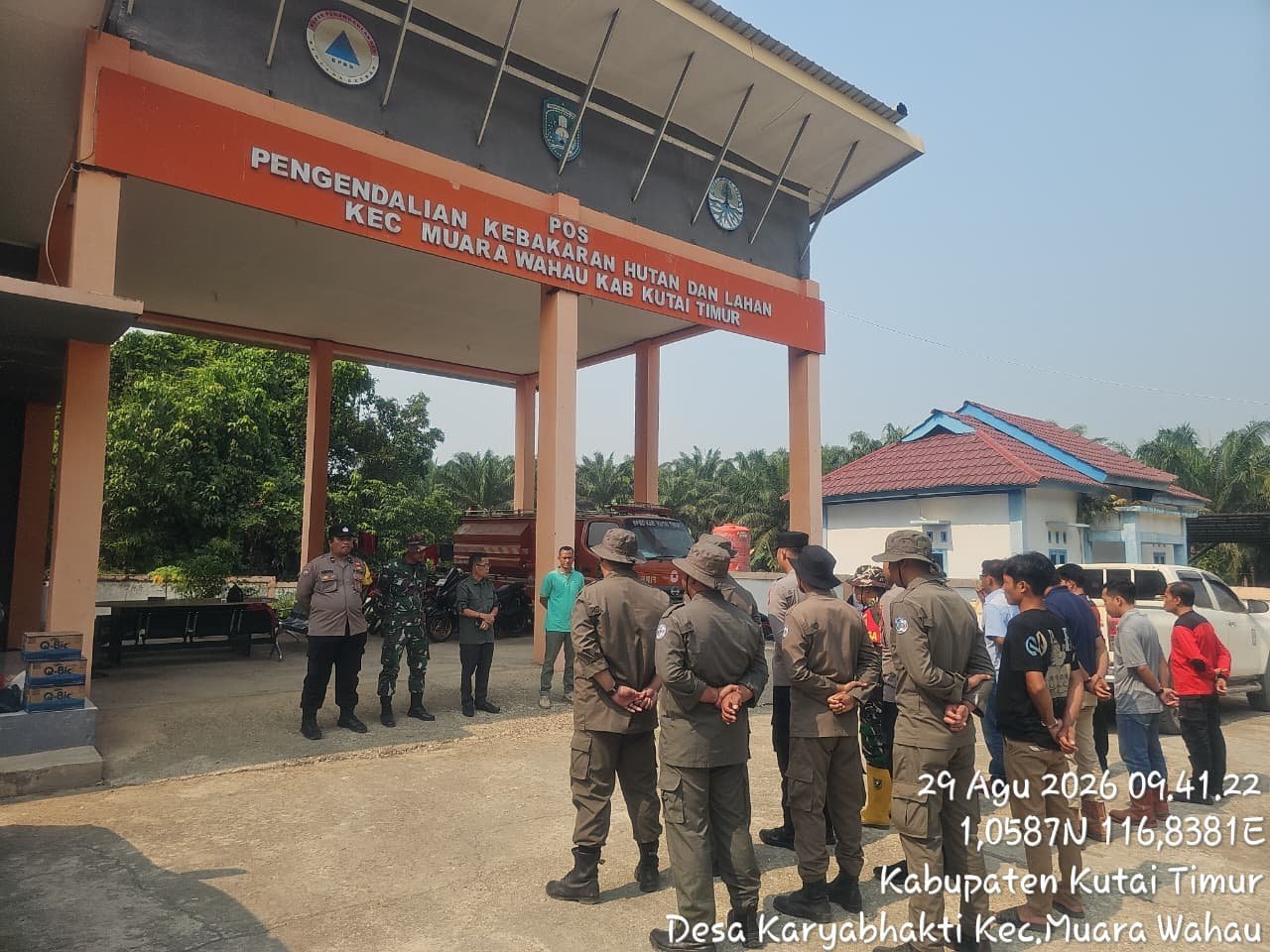 Posko Karhutla Muara Wahau Jadi Titik Start Patroli Gabungan Hadapi Ancaman Karhutla