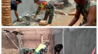 Bukan Sekadar Bertugas, Babinsa Koramil 01/SM Ikut Angkat Material Rumah Warga Aceh Barat