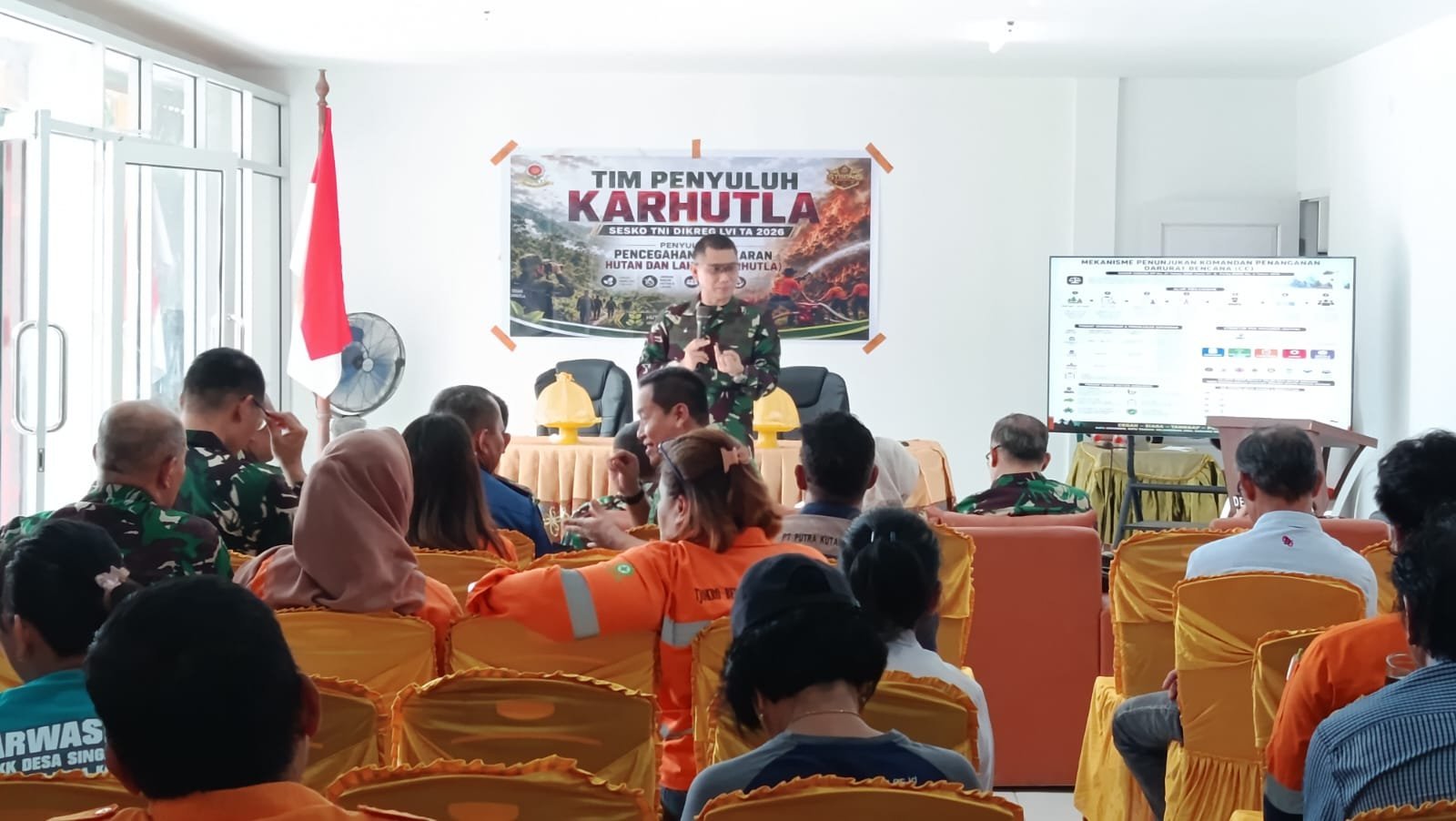 Pencegahan Karhutla: Sesko TNI Adakan Penyuluhan di Desa Singa Gembara