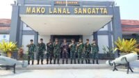 Silaturahmi Sesko TNI-Kodikal: Tim Dik Reg Kunjungi Lanal Sangatta