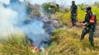 Tangkis Api di Bandara Wanam, Babinsa Bekerja 45 Menit Hingga Padam Tangkis Api di Bandara Wanam, Babinsa Bekerja 45 Menit Hingga Padam