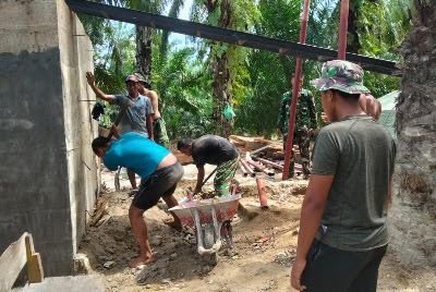 Pembersihan dan Perataan Tanah Sukses Dilakukan Kodim 0109/Aceh Singkil dan Yon TP 957/LU