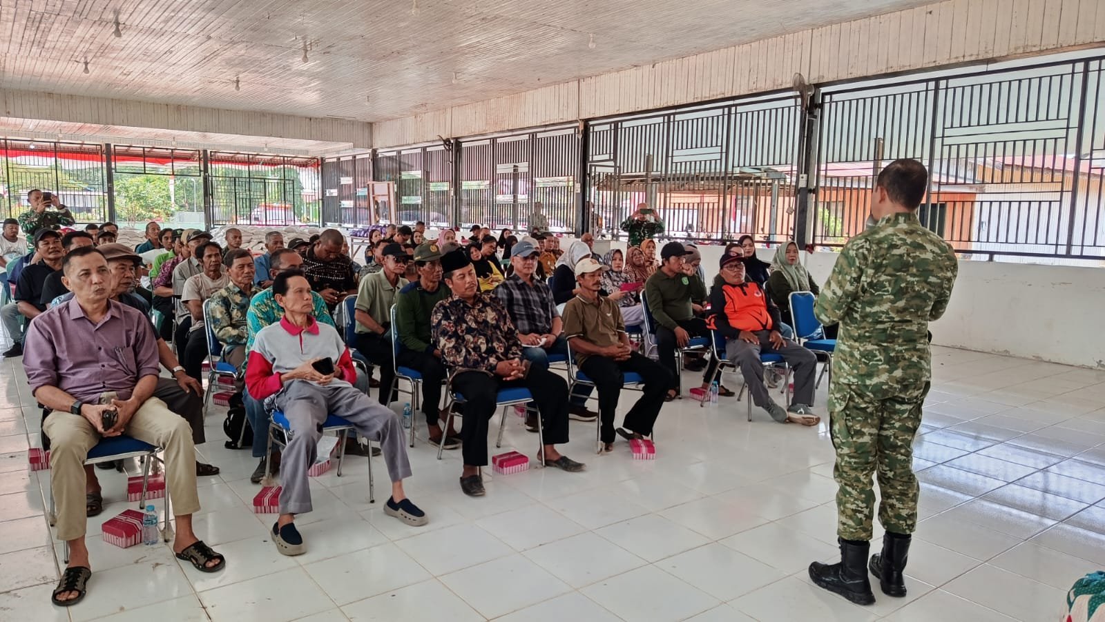 Sosialisasi Karhutla Sesko TNI Sasar Warga Sangkima