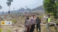 Patroli Konservasi Babinsa-Barisan PT GGA Antisipasi Titik Api di Kutai Timur