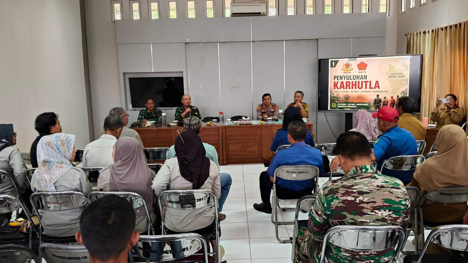 Tim Sesko TNI Tegaskan Deteksi Dini Karhutla di Sangatta Utara