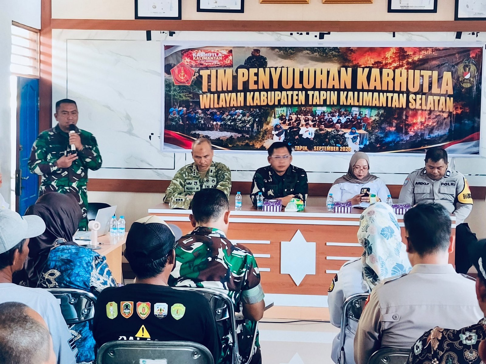 Mabes TNI Galang Peran Warga Hatungun untuk Cegah Karhutla