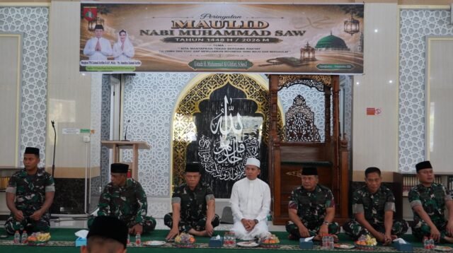 Mayjen Zaenul Arifin Tekankan Disiplin dan Integritas pada Maulid Nabi di Kodam XXII/TB