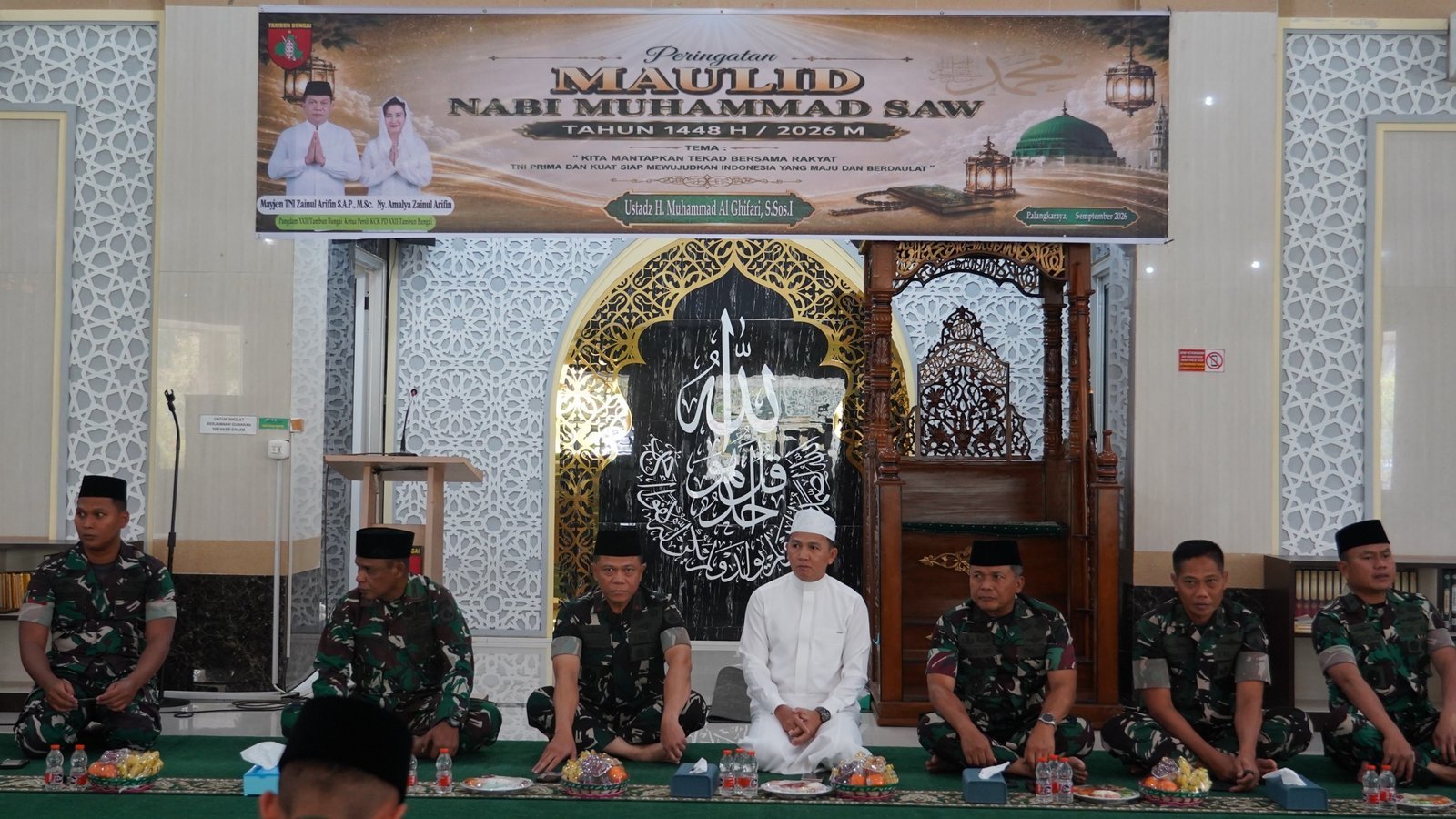 Mayjen Zaenul Arifin Tekankan Disiplin dan Integritas pada Maulid Nabi di Kodam XXII/TB
