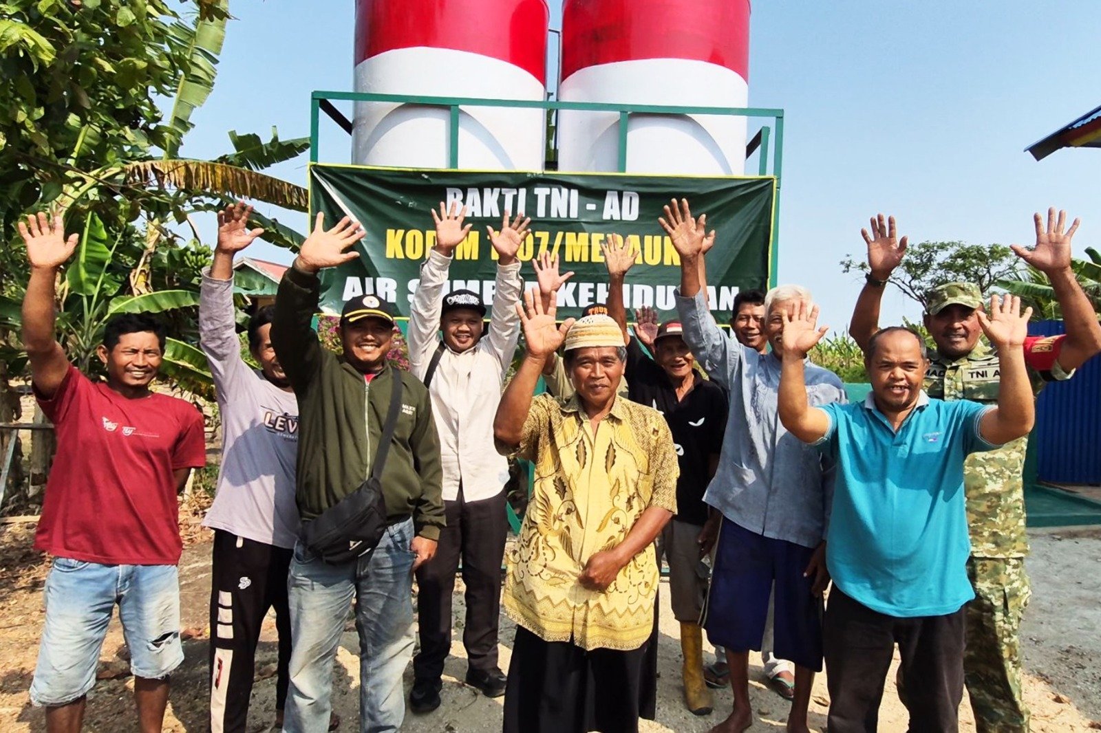 Pembangunan Sumur Bor Kodim 1707/Merauke Atasi Kelangkaan Air di Mushola Al Barokah