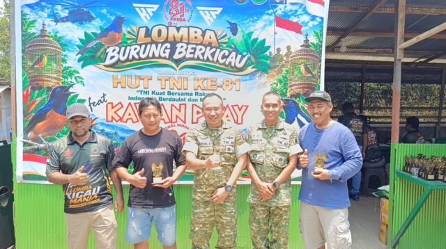 Kicau Mania HUT ke-81 TNI di Sangatta Selatan Himpun Sekitar 1.000 Peserta