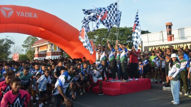 Merauke Gelar Fun Run 5K HUT ke-81 TNI, Pangdam: Kekuatan TNI Bersumber dari Rakyat