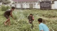 Lingkungan Pesantren Syekh Hamzah Al-Fansuri Dirapikan Lewat Aksi Gotong Royong