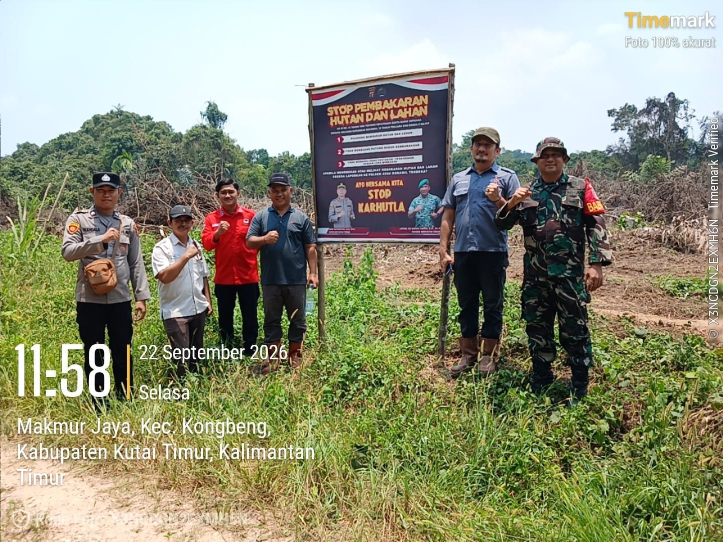 Areal Kemitraan PT DSN Group Diinspeksi dalam Patroli Gabungan Antisipasi Karhutla