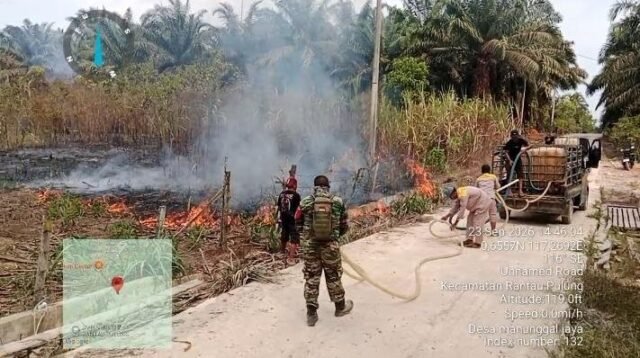 Setengah Hektare Lahan Tebu Rantau Pulung Terbakar, Padam Dua Jam Kemudian