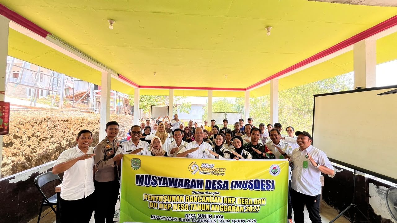 Forum Musrenbangdes Buniin Jaya Rampungkan Usulan RKPDes 2027, Babinsa Hadir