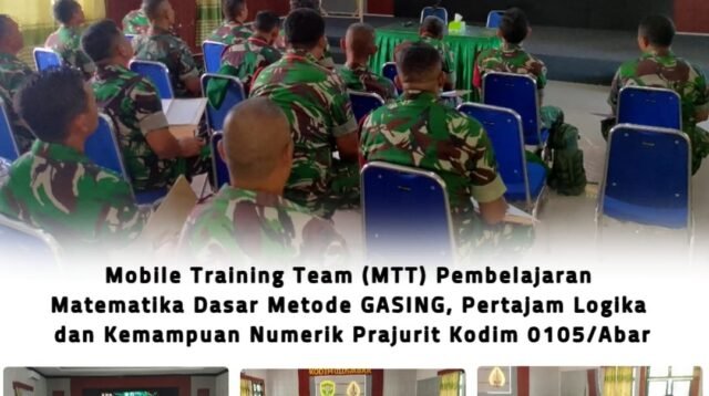 GASING: Metode Matematika untuk Tingkatkan Ketajaman Berpikir Prajurit Kodim 0105/Abar