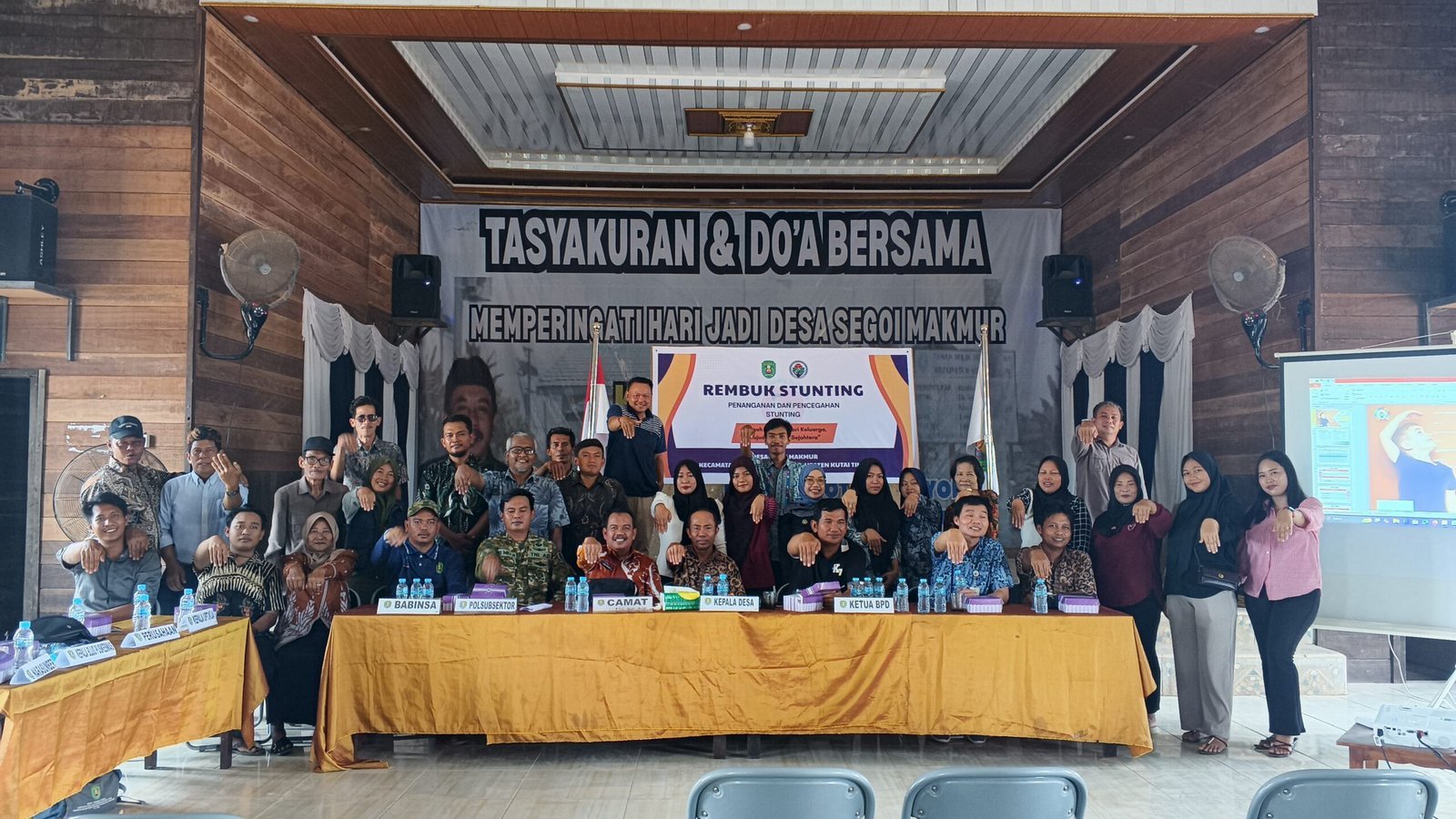 Rembuk Stunting di Segoi Makmur: Babinsa Serda Trimey H Hadir Dukung Penanganan