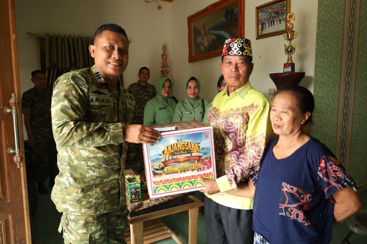 Jelang HUT ke-81 TNI, Kodim 1010/Tapin Kunjungi Tokoh Adat, Warakawuri dan Veteran