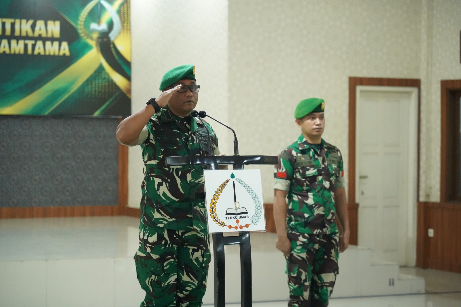 Danrem 012/Teuku Umar Saksikan Penyematan Pangkat Periode 1 Oktober 2026