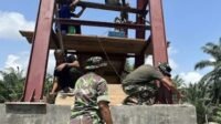Perakitan Klim Tiang dan Pengelasan Jadi Fokus Pembangunan Jembatan Perintis Cibubukan