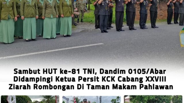 Jajaran Kodim 0105/Abar Gelar Ziarah di TMP Rundeng Lama Rayakan HUT TNI ke-81