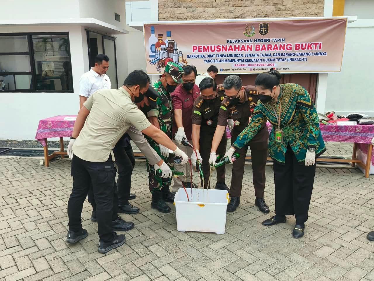 Pemusnahan BB Juli–September 2026, Kodim 1010/Tapin Hadir di Kejari