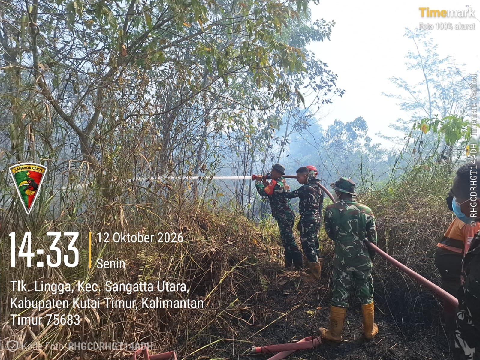 Petugas Padamkan Karhutla di Teluk Lingga, Api Padam Dalam 95 Menit