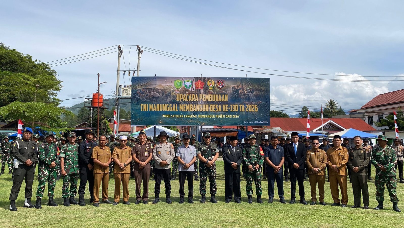Resmi Dibuka: TMMD ke-130 di Gayo Lues Fokus Buka Akses dan Perbaiki RTLH