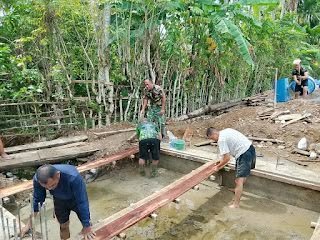 Gotong Royong Bersama TNI, Kodim Abdya Bangun 18 Jembatan Beton