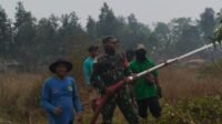 Mobil Damkar Kodim Turun Tangan Padamkan Karhutla 2,5 Ha di Tapin Tengah
