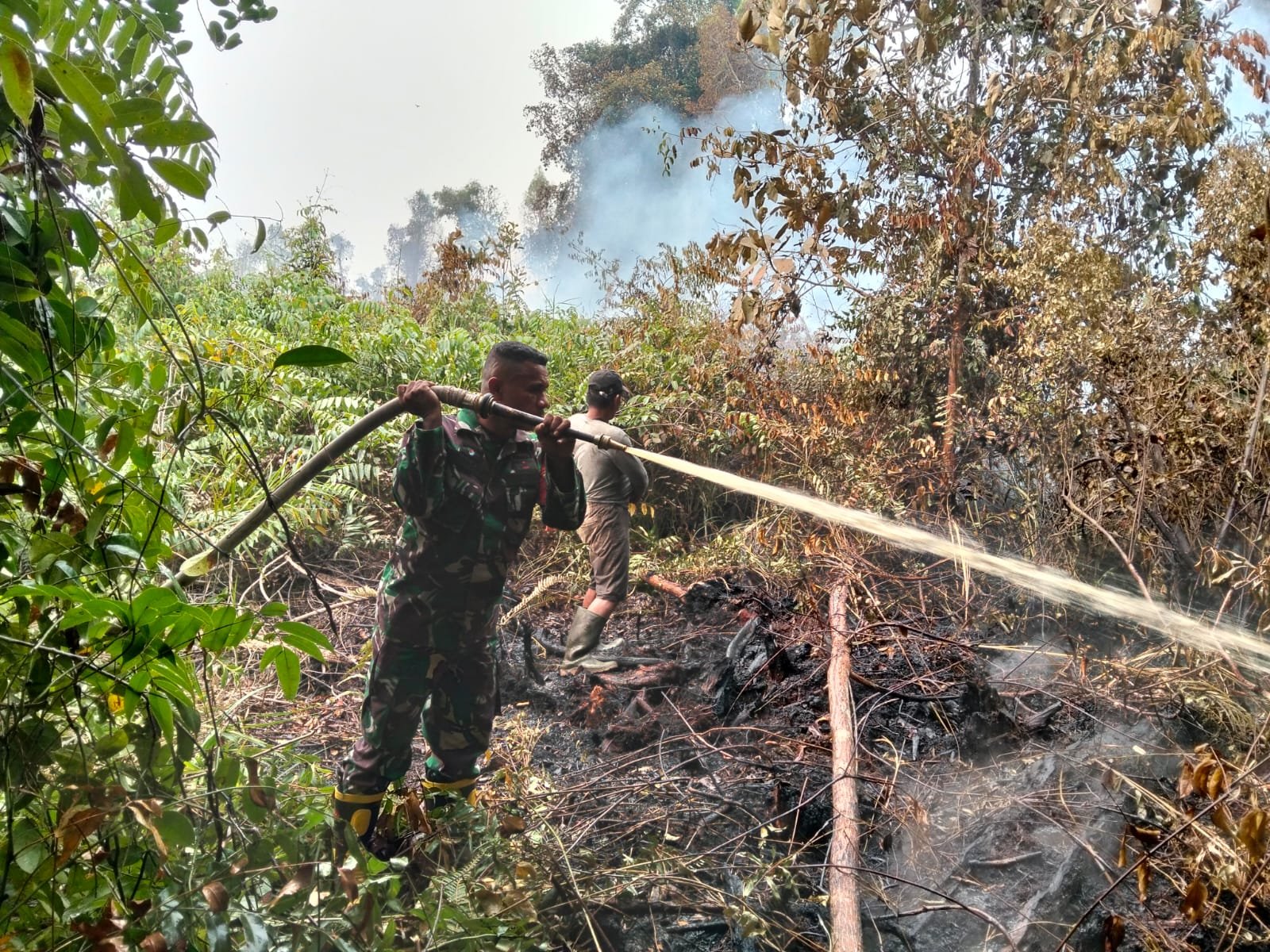 Kodim 1203/Ketapang Terus Lakukan Penanganan Karhutla untuk Melindungi Masyarakat