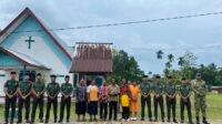 Dari Bakti Sosial hingga Pesan Persaudaraan, Yonif TP 859/RBK Hadir di Tengah Jemaat Gereja