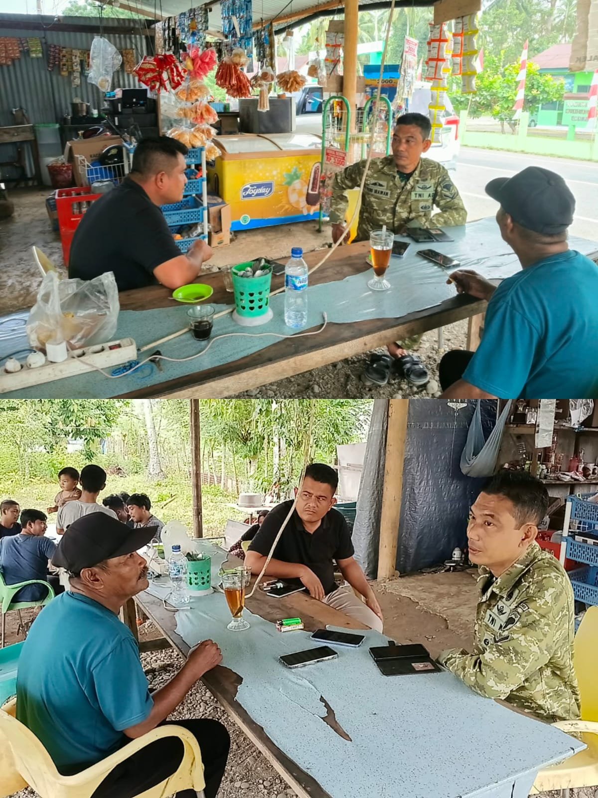 Menjaga Kedekatan dari Desa, Babinsa Koramil 08/Arongan Lambalek Rutin Gelar Komsos