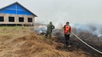Dua Lokasi di Tapin Terbakar, Babinsa dan Relawan Turun Tangan Dua Lokasi di Tapin Terbakar, Babinsa dan Relawan Turun Tangan