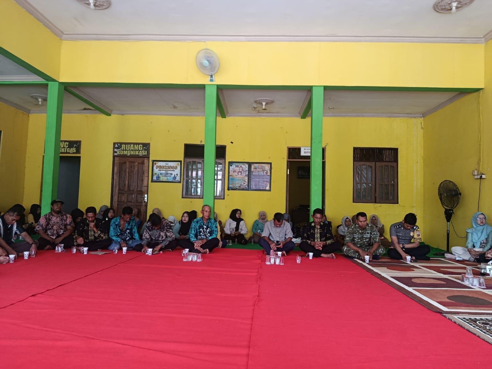 Sertu Hadi Sutrisno Hadiri Sertijab Kepala Desa Suato Lama, Jalin Komunikasi Kewilayahan