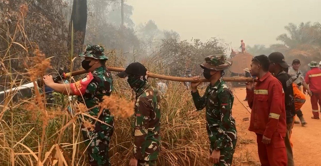 Kodim 1203/Ketapang dan Jajaran Terus Berjibaku Tangani Karhutla