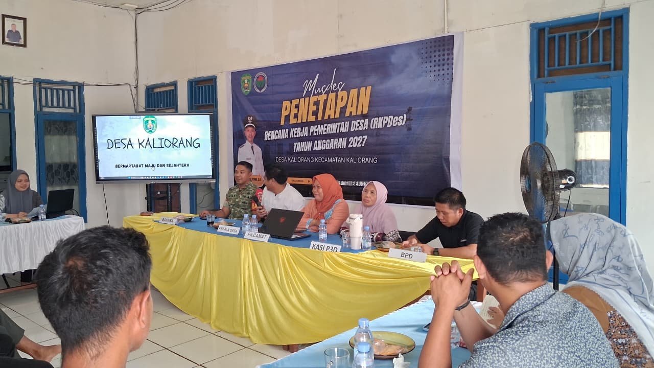 Musrenbangdes Kaliorang Sepakati RKPDes 2027, Babinsa Ikut Hadir
