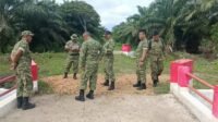 Tim Pengawasan TNI Tinjau Jembatan Garuda di Paya Laot dan Sawang Aceh Jaya