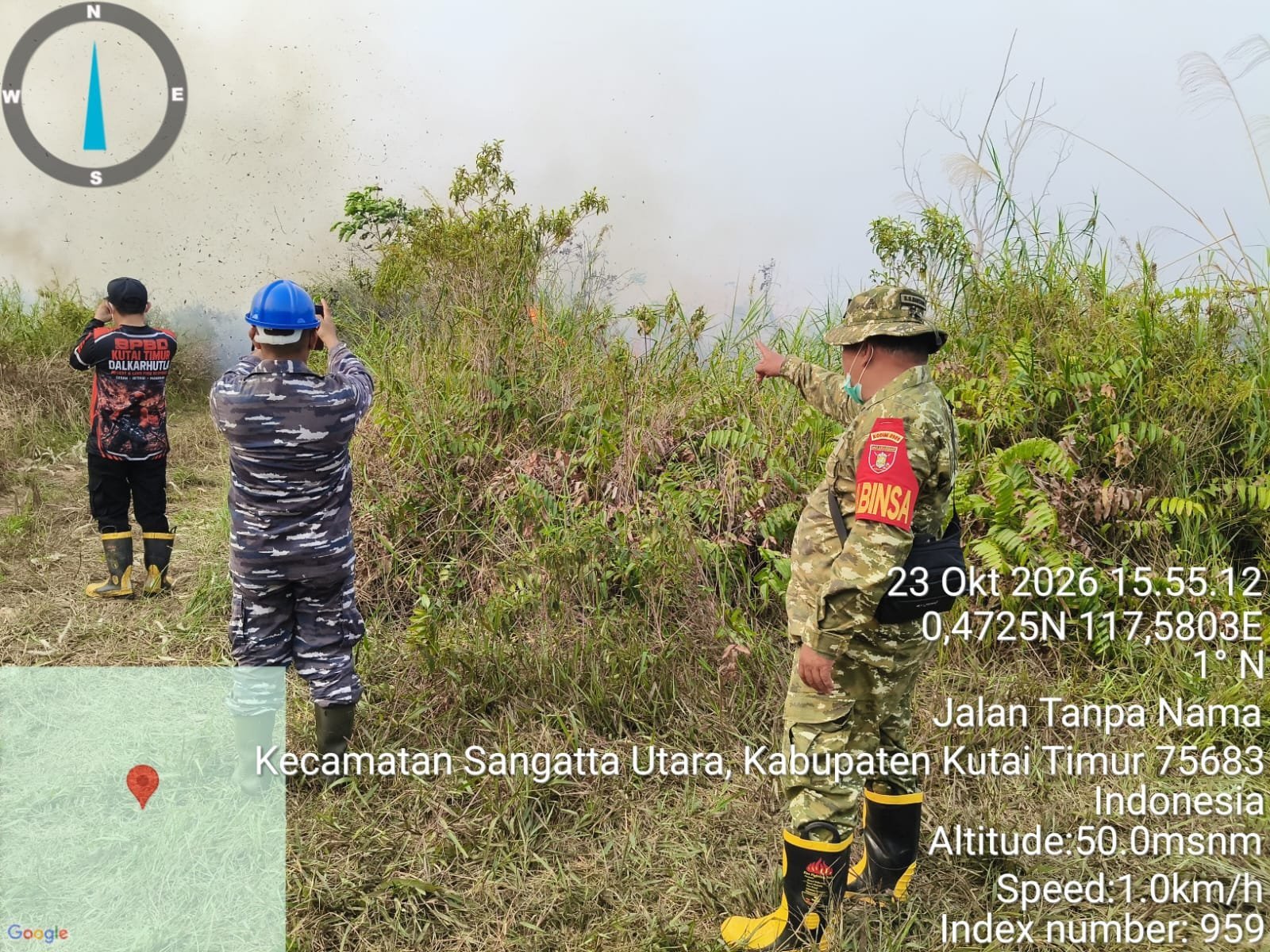 Api di Jalan Guru Besar Terpadam, Koramil dan BPBD Turunkan 26 Personel