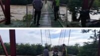 Babinsa Sungai Mas Pantau Debit Sungai dan Kondisi Jembatan Gantung Kajeung Babinsa Sungai Mas Pantau Debit Sungai dan Kondisi Jembatan Gantung Kajeung